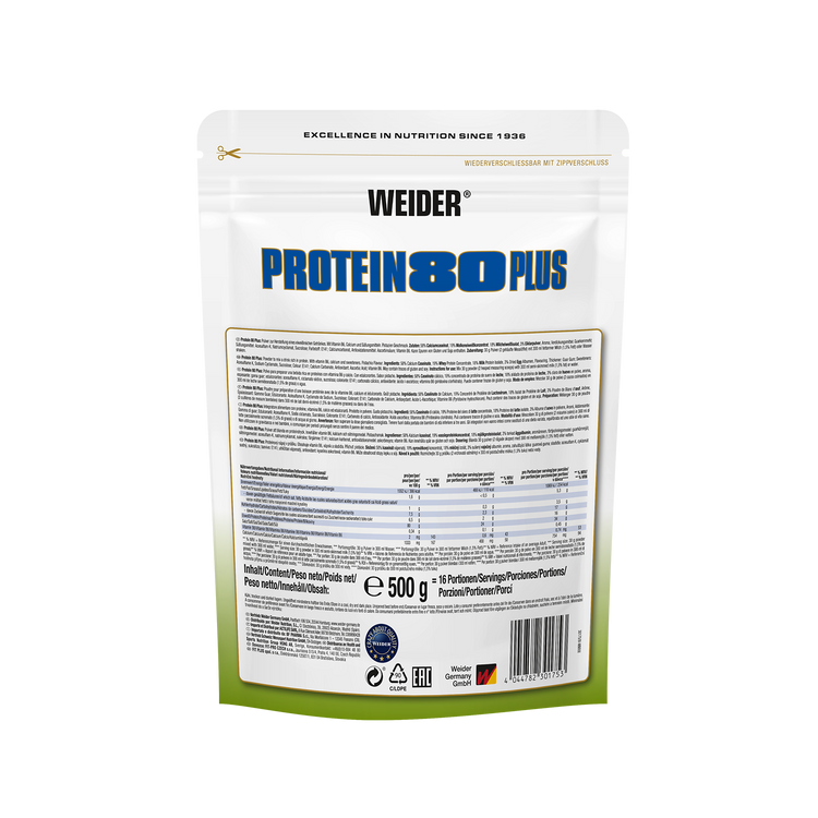 Weider Protein 80 Plus  – 500 g – Pistazie