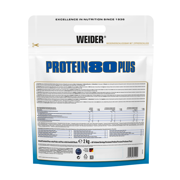 Weider Protein 80 Plus  – 2 kg – Kokos