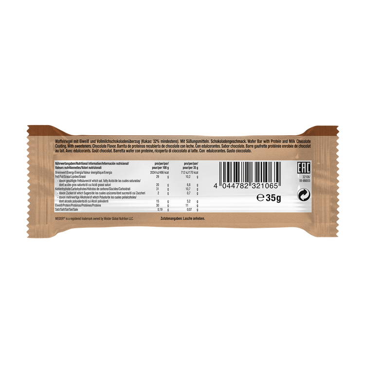Weider 32% Whey-Wafer Bar - Schokolade - 1 Stk