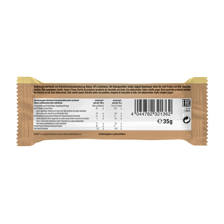 Weider 32% Whey-Wafer Bar - Vanille-Joghurt - 1 Stk