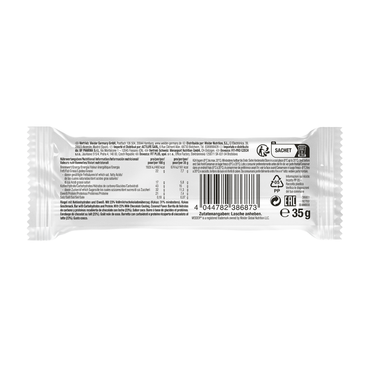 Weider Classic Bar - 35 g - Kokos