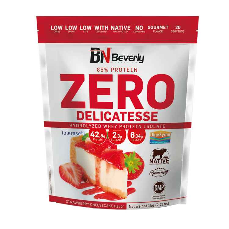 Beverly Nutrition Delicatesse Hydrolyzed Zero  – Erdbeer-Quarktorte