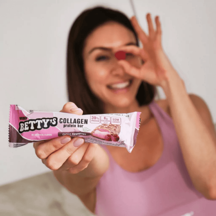 Weider Betty’s Collagen Protein Bar – Choco Raspberry - 12 x 50 g