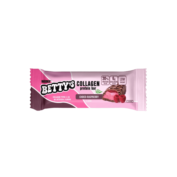 Weider Betty’s Collagen Protein Bar – Choco Raspberry - 12 x 50 g