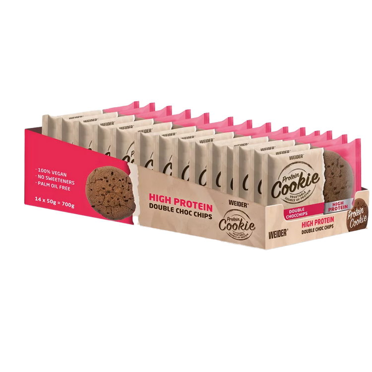 Weider Protein Cookie – 14 Stk – Doppel Schokolade