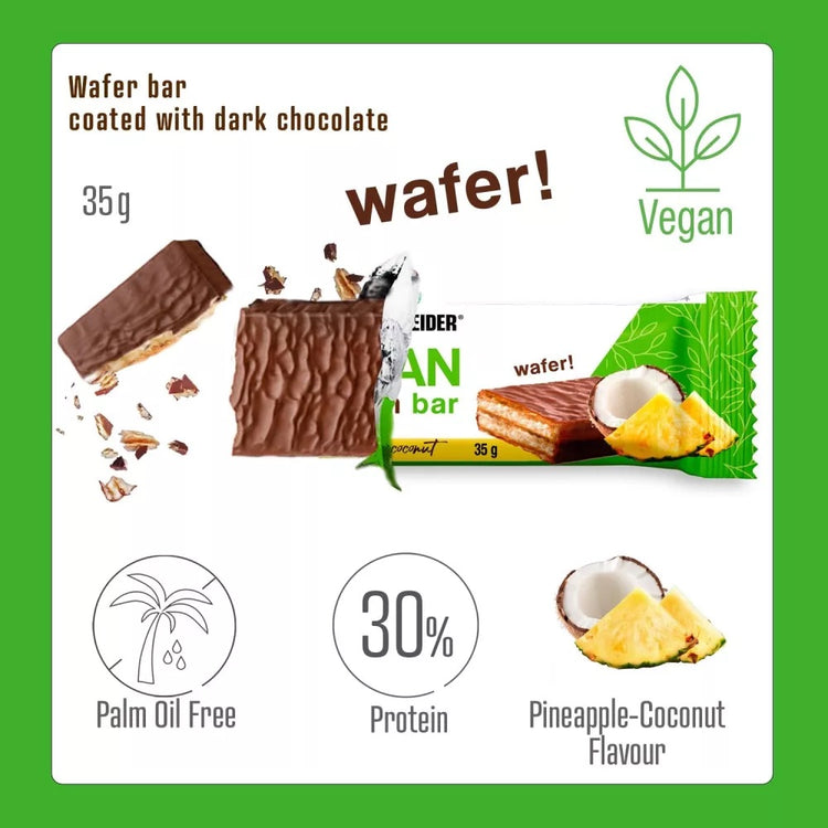 Weider Vegan Protein Wafer – 1 Stk – Ananas-Kokos