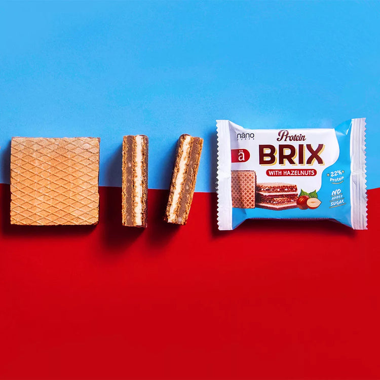 Nano Supps Protein BRIX Waffel – 25g – Haselnuss