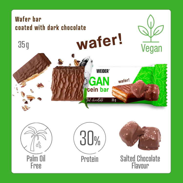 Weider Vegan Protein Wafer – 1 Stk – Salzige Schokolad