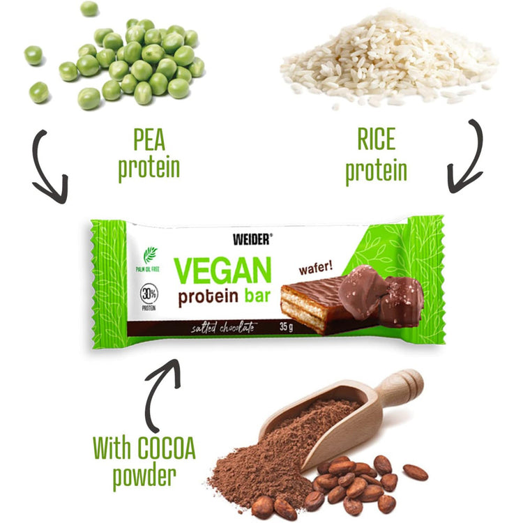 Weider Vegan Protein Wafer – 1 Stk – Salzige Schokolad