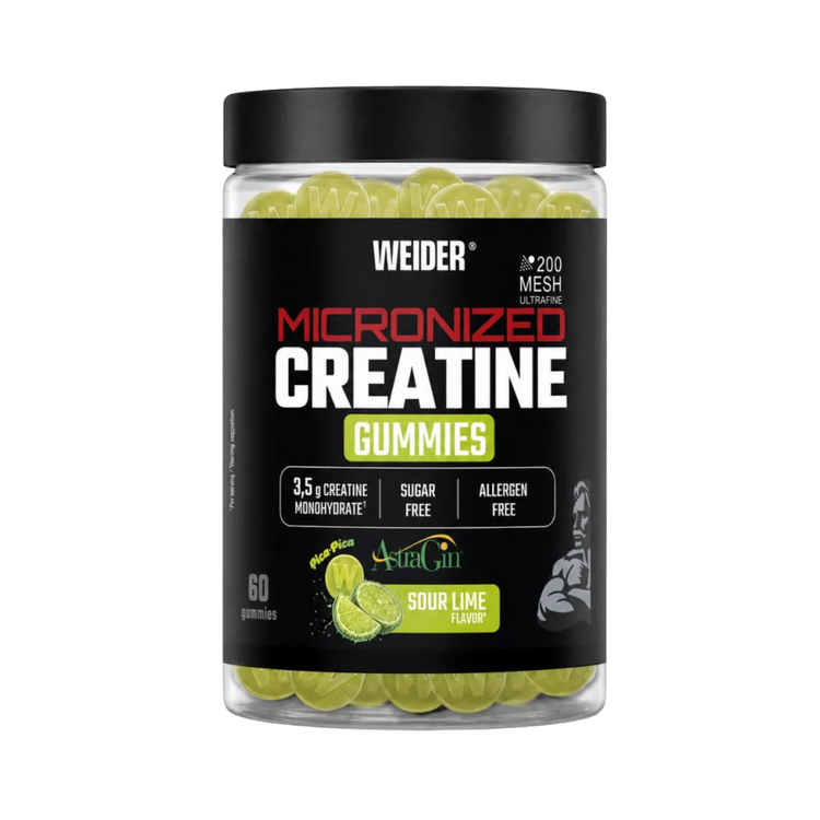Weider Micronized Creatine Gummies – Sour Lime – 66 pcs