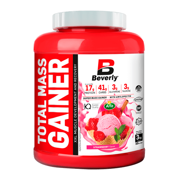 Beverly Nutrition Total Mass Gainer - Erdbeere