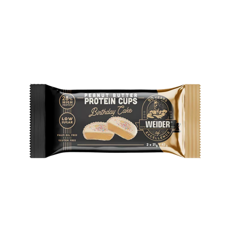 Weider Protein Peanut Butter Cups – Birthday Cake - 20 x 42 g