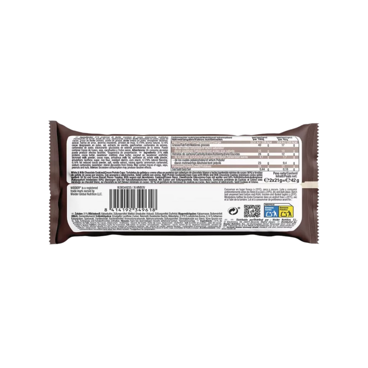 Weider Protein Cups – Cookies & Cream - 20 x 42 g