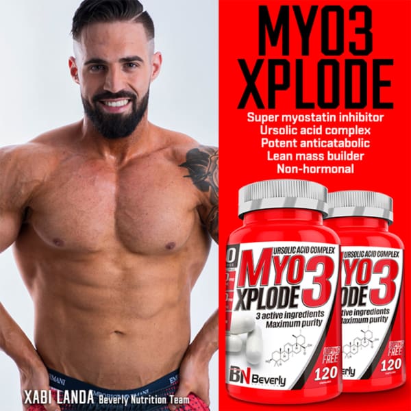 Beverly Nutrition Myo3 Xplode – für das Muskelmassewachstum – 120 Stk Kapseln