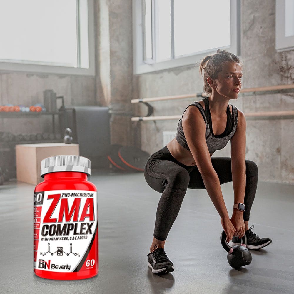 Beverly Nutrition ZMA Complex - természetes anabolizáló vitaminokkal - 60 kapszula