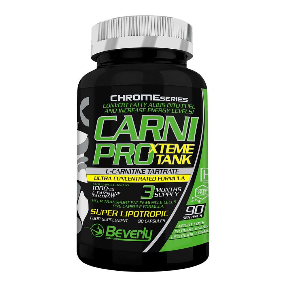 Beverly Nutrition Carni Pro Xtreme L-karnitin Fettverbrennungskapseln - 90 Stk