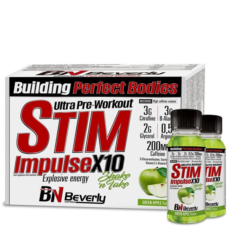 Beverly Nutrition Stim Impulse X10 kreatin (vor dem Training) - 20 Portionen (60 ml)