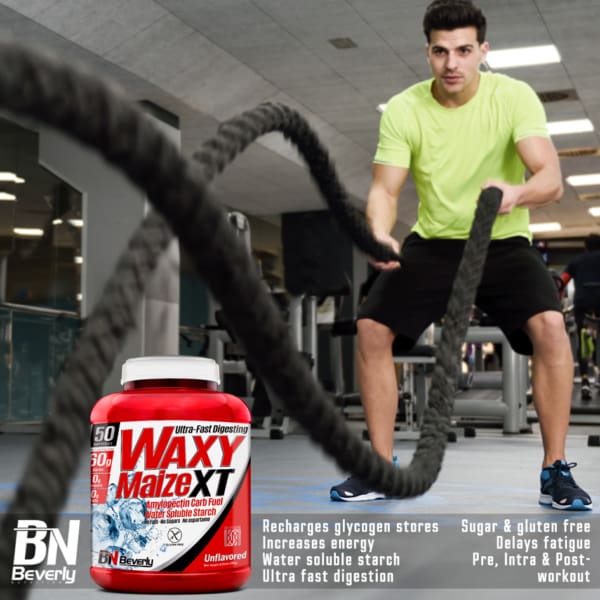 Beverly Nutrition Waxy Maize XT Mass Gainer, nicht aromatisiert – 1 kg oder 3 kg