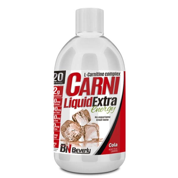 Beverly Nutrition Carni Liquid Extra Energy Getränk mit L-Carnitin-Gehalt - 500 ml - in der Geschmacksrichtung Cola