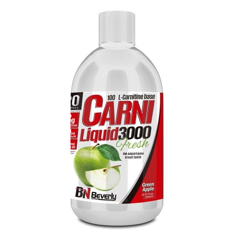 Beverly Nutrition Carni Liquid 3000 L-karnitin tartalmú zsírégető ital zöldalma ízben 500 ml - Mastery webáruház