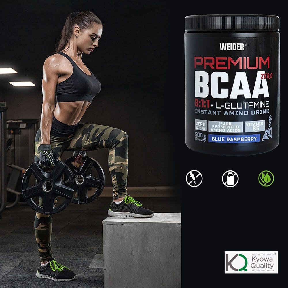 Weider Premium BCAA 8:1:1 + Glutamine ZERO 500 g aminosav