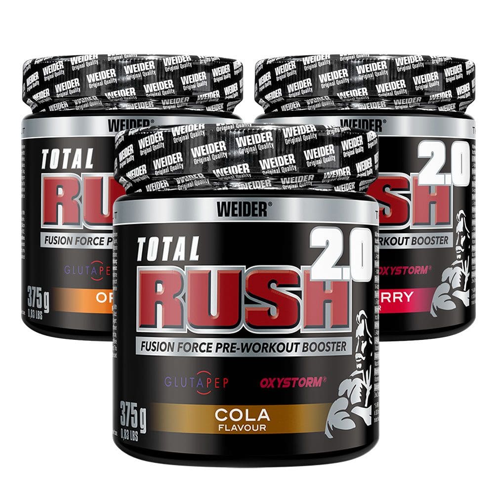 Weider Total Rush 2.0 teljesítményfokozó - 375 g - 3 ízben