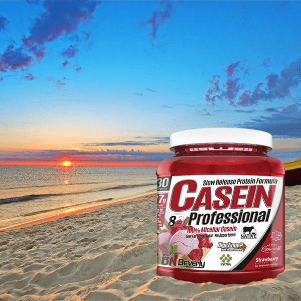 Beverly Nutrition - Casein Professional Protein 1 kg - im Erdbeergeschmack mit DigeZyme - Mastery Shop