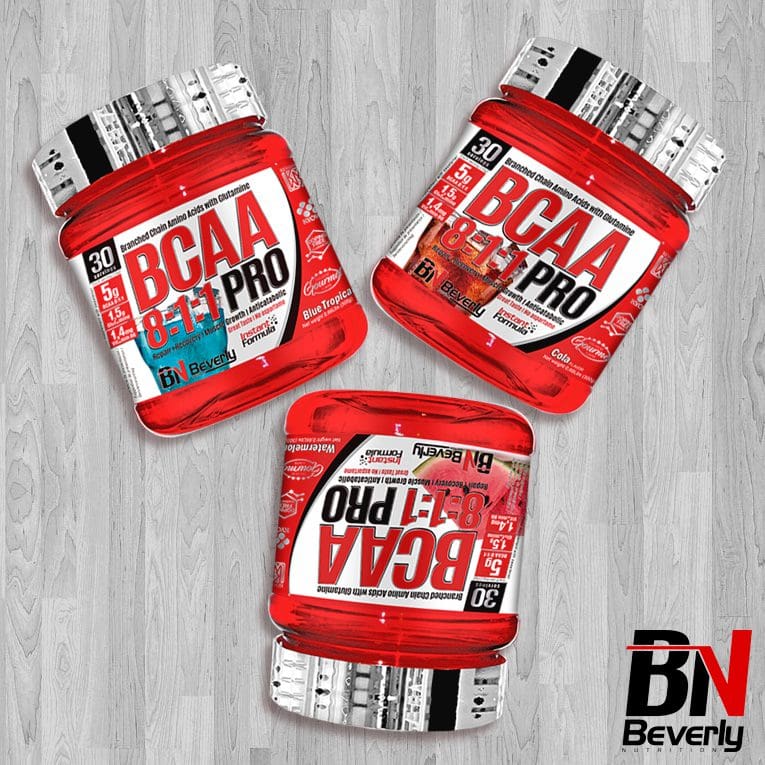 Beverly Nutrition BCAA 811 Pro Instant L-glutamin aminosav 3 ízben - Mastery webáruház