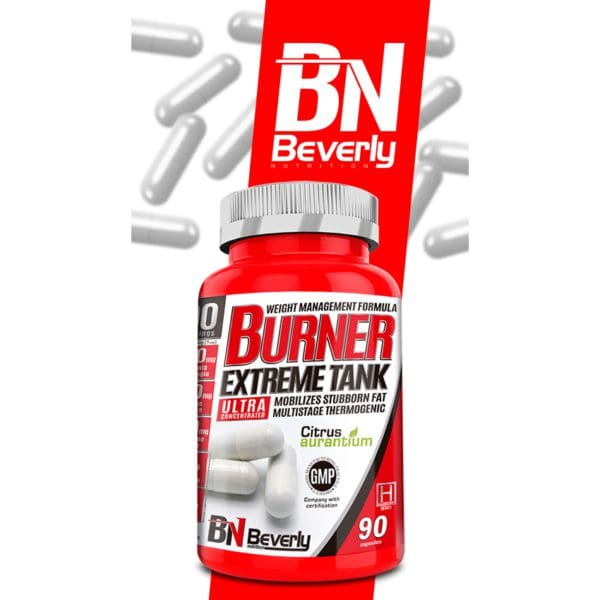 Beverly Nutrition Burner Extreme Tank Fatburner Kapseln - 90 Stk - Mastery Shop