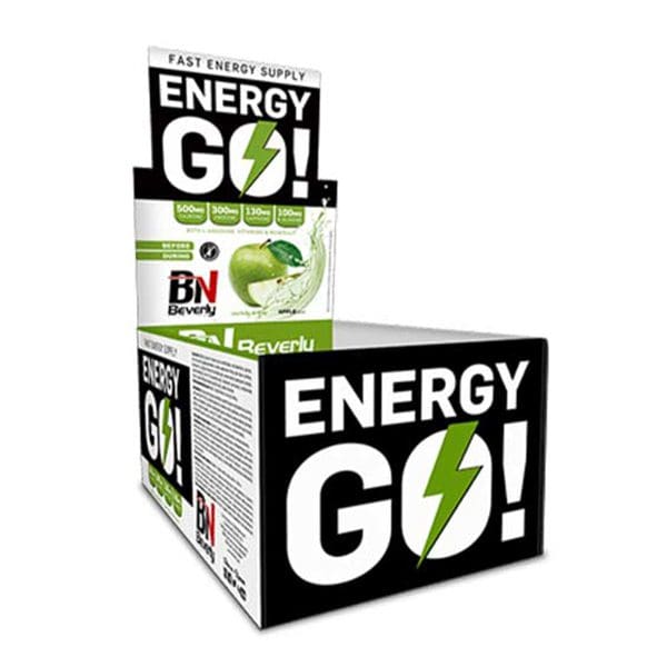 Beverly Nutrition Energy Go Pre Workout Energetisierendes Gel – Apfel- Geschmack– 12 Stk