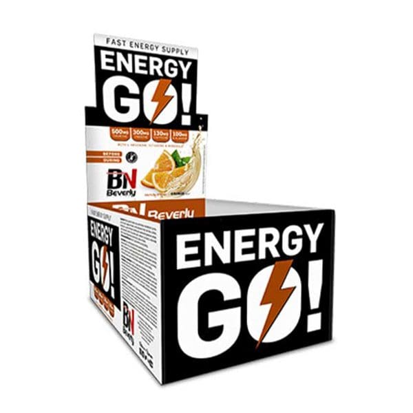 Beverly Nutrition Energy Go Pre Workout Energetisierendes Gel – Orange- Geschmack– 12 Stk