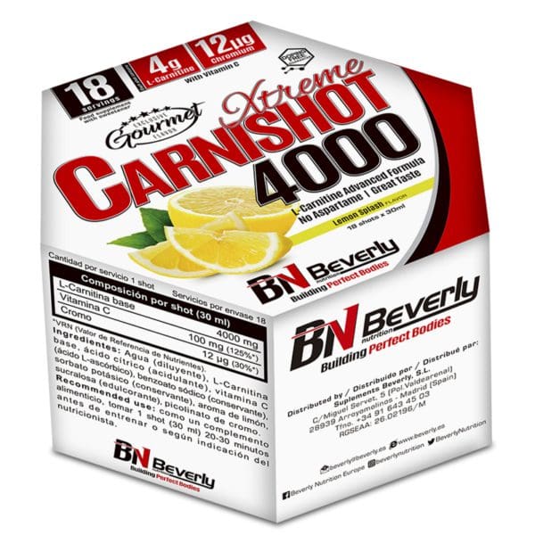 Beverly Nutrition Xtreme Carnishot 4000 L-Carnitin - mit Zitronengeschmack - Mastery Webshop