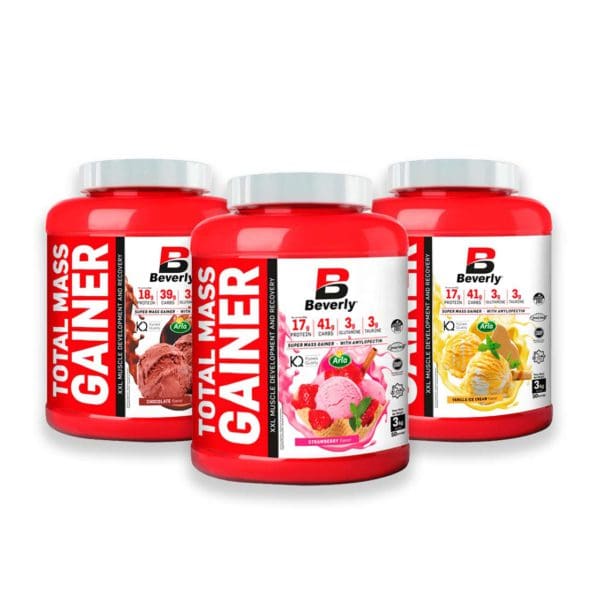 Beverly Nutrition Total Mass Gainer tömegnövelő - 3 ízben - Mastery Webáruház