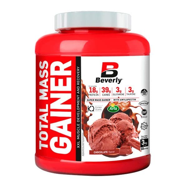 Beverly Nutrition Total Mass Gainer tömegnövelő 3 kg csoki ízben