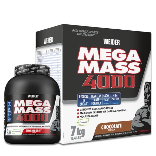 Weider Mega Mass® 4000 Masseaufbau-Präparate | 3 KG / 7 KG