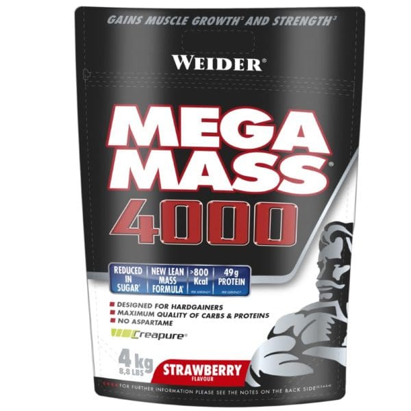 Weider Mega Mass 4000 Massengainer - 4 kg - Erdbeere Geschmack