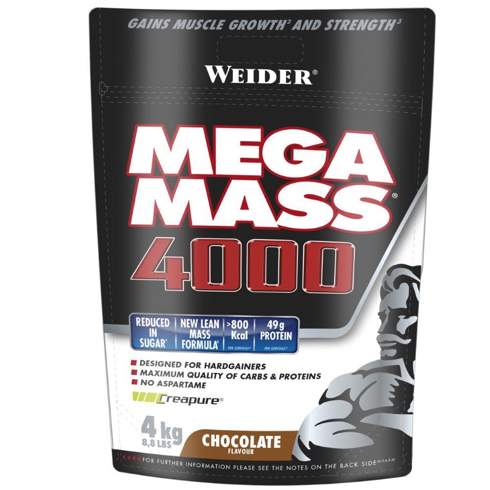 Weider Mega Mass 4000 Massengainer - 4 kg - Schokolade Geschmack