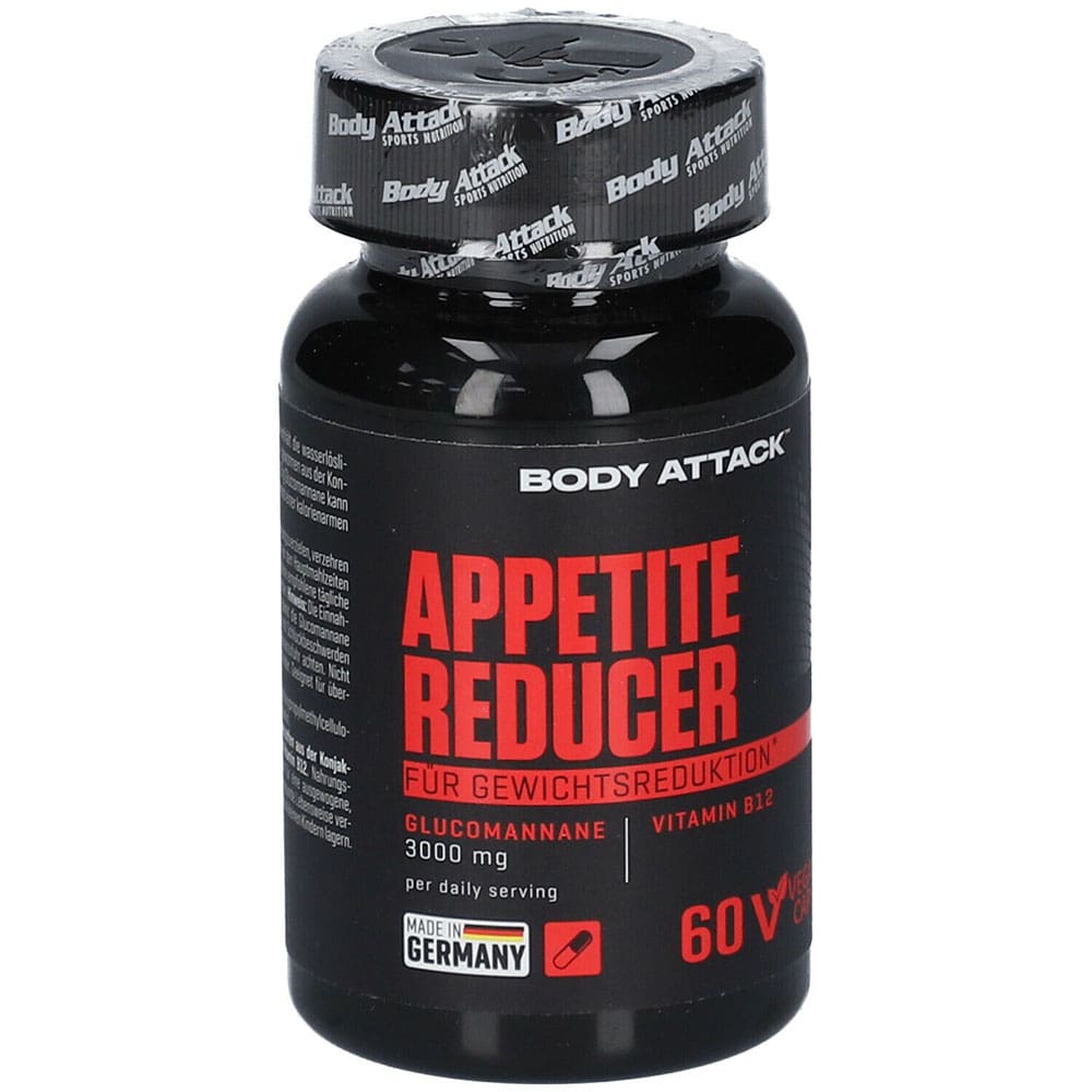 Body Attack Appetite Reducer Men - 60 Kapseln - natürlicher Appetitzügler für Männer