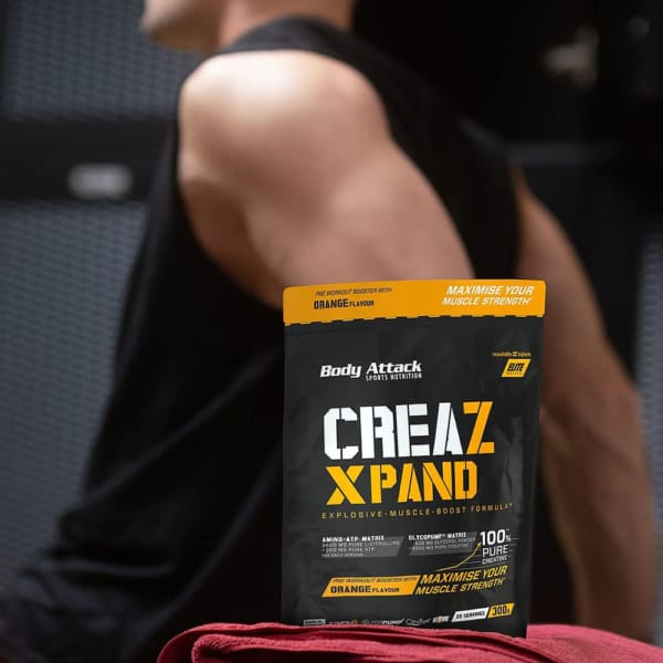 Body Attack CREAZ Xpand Leistungssteigerndes Kreatinpulver - 300 g - Orange